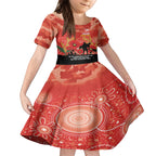 Custom Swans Football ANZAC Kid Short Sleeve Dress Gallipoli Camouflage With Poppies