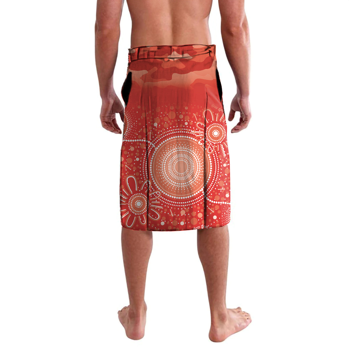 Custom Swans Football ANZAC Lavalava Gallipoli Camouflage With Poppies