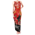 Custom Swans Football ANZAC Tank Maxi Dress Gallipoli Camouflage With Poppies