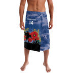 Custom Bulldogs Football ANZAC Lavalava Gallipoli Camouflage With Poppies
