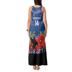 Custom Bulldogs Football ANZAC Tank Maxi Dress Gallipoli Camouflage With Poppies