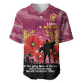 Custom Lions Football ANZAC Baseball Jersey Gallipoli Camouflage With Poppies
