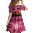 Custom Lions Football ANZAC Family Matching Mermaid Dress and Hawaiian Shirt Gallipoli Camouflage With Poppies
