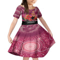 Custom Lions Football ANZAC Kid Short Sleeve Dress Gallipoli Camouflage With Poppies