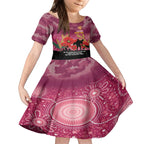 Custom Lions Football ANZAC Kid Short Sleeve Dress Gallipoli Camouflage With Poppies