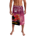 Custom Lions Football ANZAC Lavalava Gallipoli Camouflage With Poppies