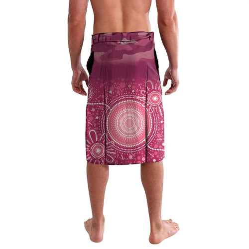 Custom Lions Football ANZAC Lavalava Gallipoli Camouflage With Poppies