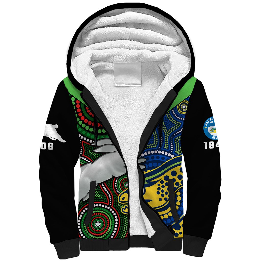 custom-text-and-number-rabbitohs-mix-eels-rugby-sherpa-hoodie-souths-and-parra-indigenous