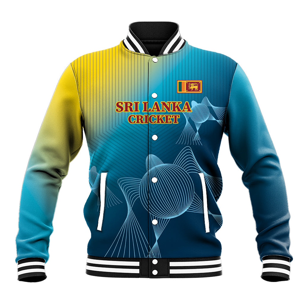 Custom Sri Lanka Cricket Baseball Jacket 2024 World Cup Go The Lions