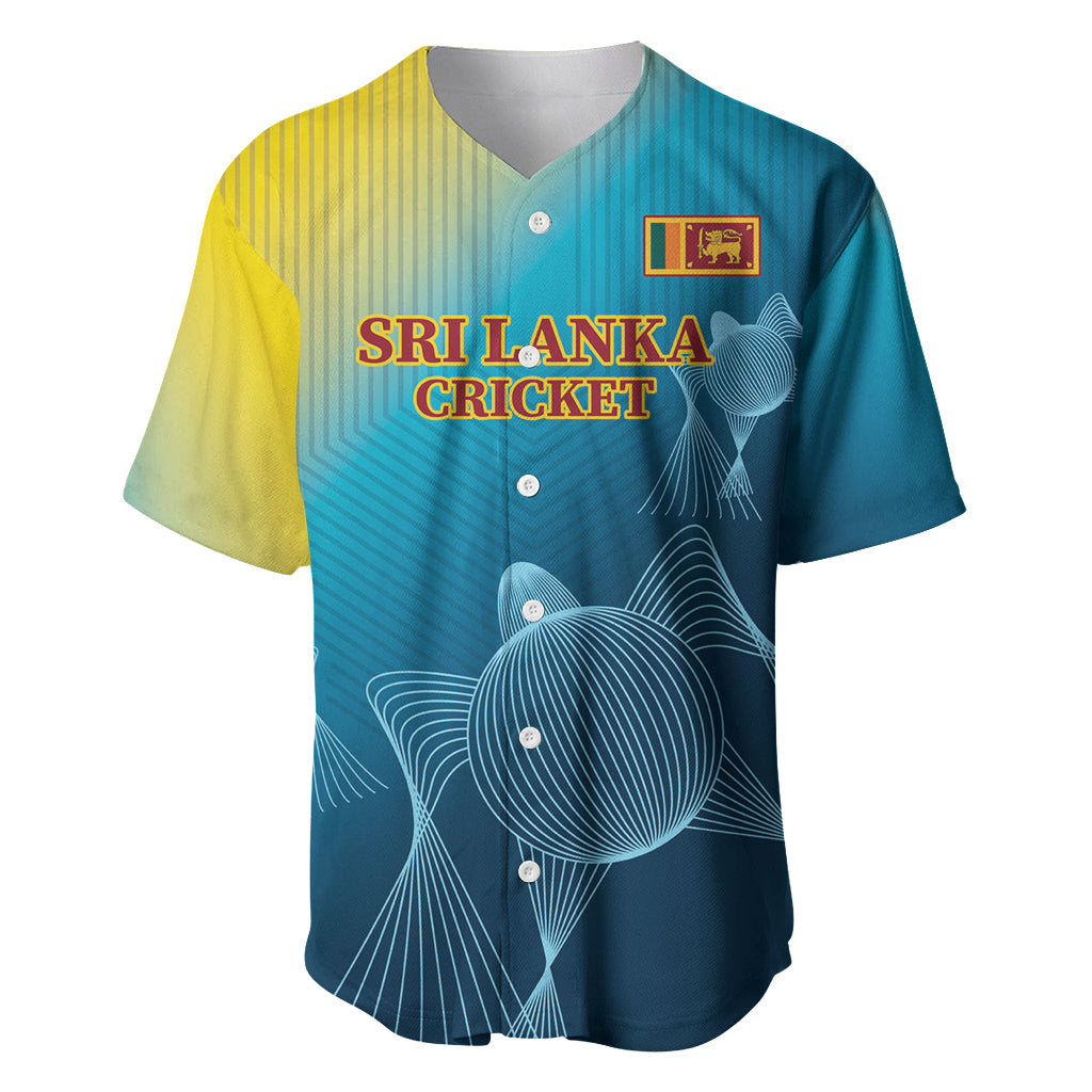 Custom Sri Lanka Cricket Baseball Jersey 2024 World Cup Go The Lions