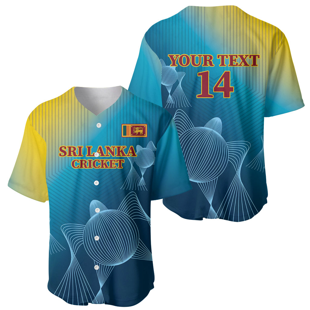 Custom Sri Lanka Cricket Baseball Jersey 2024 World Cup Go The Lions