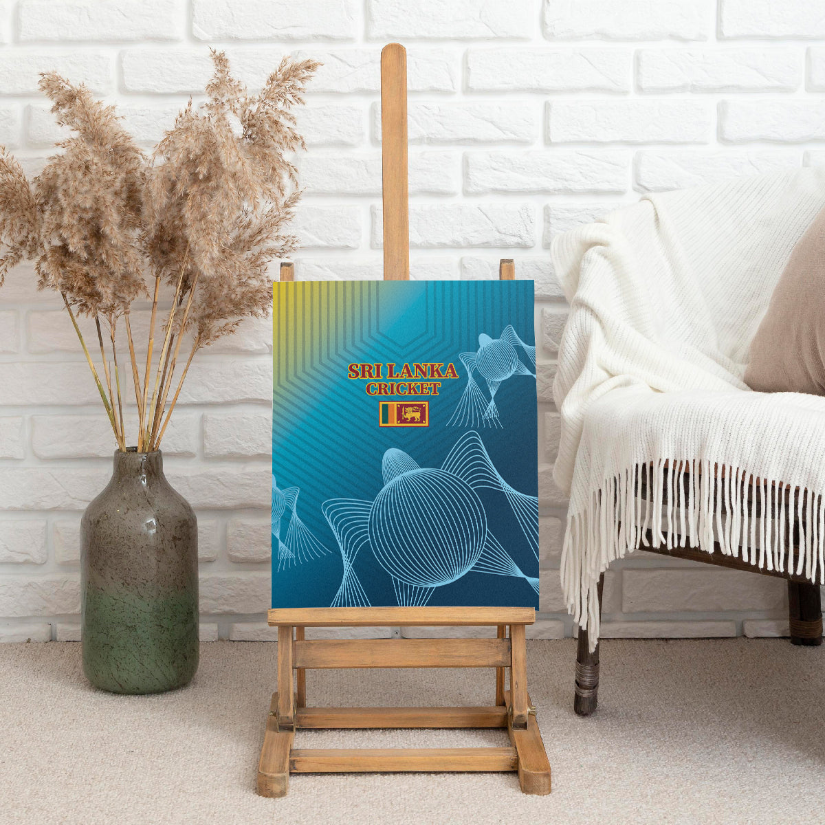 Sri Lanka Cricket Canvas Wall Art 2024 World Cup Go The Lions