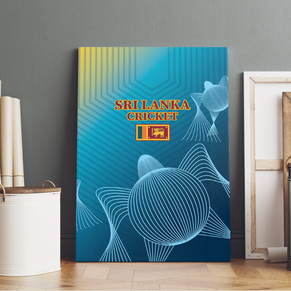 Sri Lanka Cricket Canvas Wall Art 2024 World Cup Go The Lions