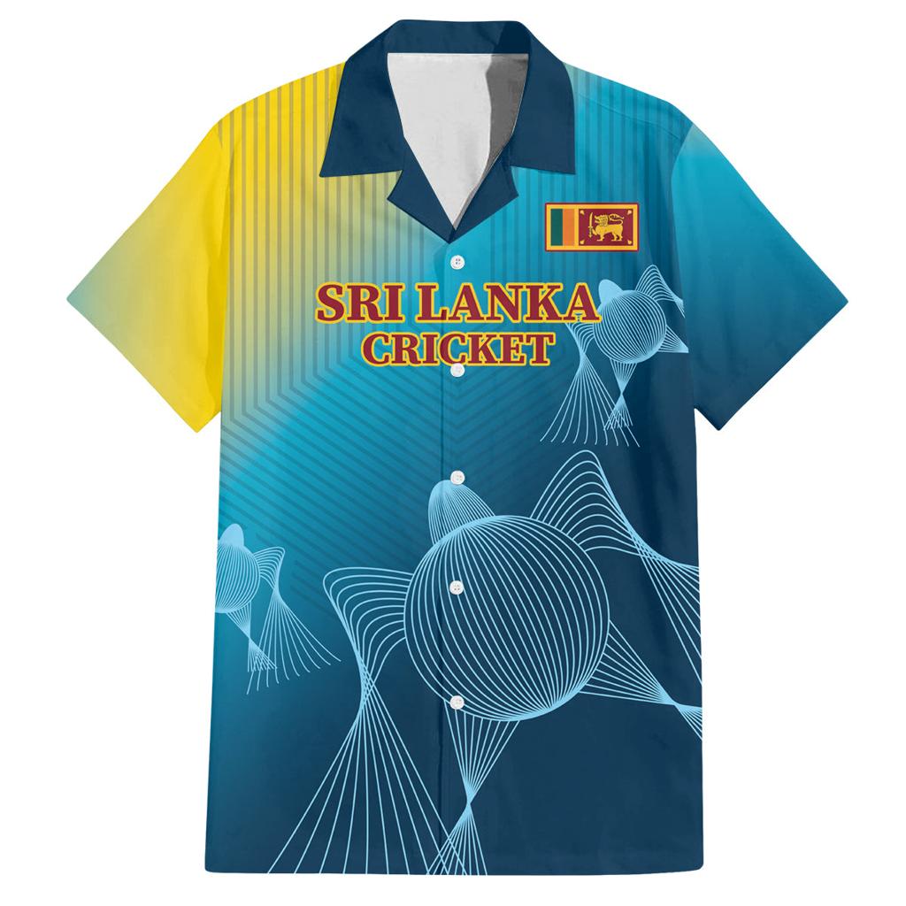 Custom Sri Lanka Cricket Family Matching Off Shoulder Maxi Dress and Hawaiian Shirt 2024 World Cup Go The Lions