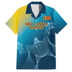 Custom Sri Lanka Cricket Family Matching Off Shoulder Short Dress and Hawaiian Shirt 2024 World Cup Go The Lions