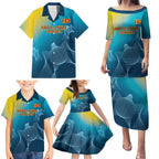Custom Sri Lanka Cricket Family Matching Puletasi and Hawaiian Shirt 2024 World Cup Go The Lions