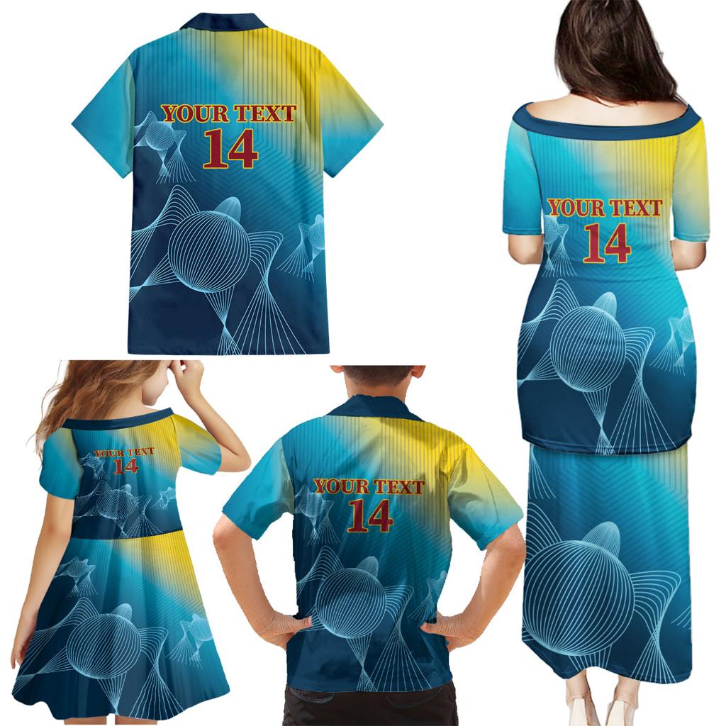 Custom Sri Lanka Cricket Family Matching Puletasi and Hawaiian Shirt 2024 World Cup Go The Lions