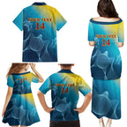 Custom Sri Lanka Cricket Family Matching Puletasi and Hawaiian Shirt 2024 World Cup Go The Lions