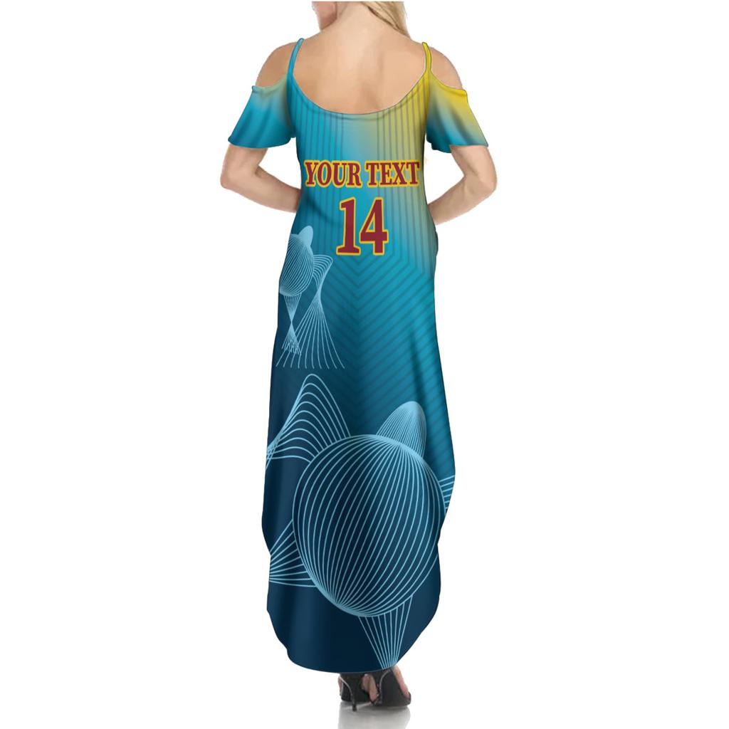 Custom Sri Lanka Cricket Family Matching Summer Maxi Dress and Hawaiian Shirt 2024 World Cup Go The Lions