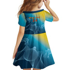 Custom Sri Lanka Cricket Family Matching Tank Maxi Dress and Hawaiian Shirt 2024 World Cup Go The Lions
