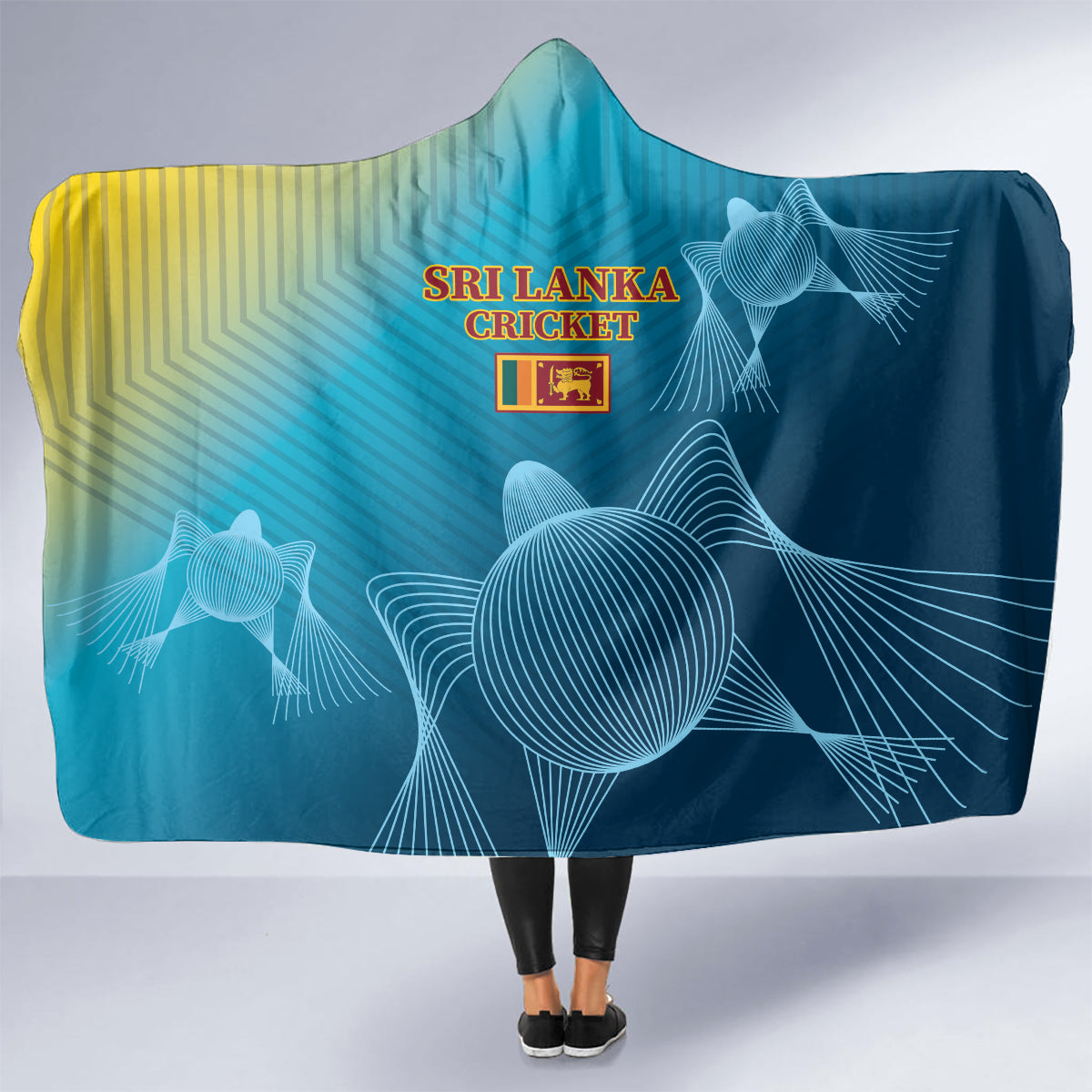 Sri Lanka Cricket Hooded Blanket 2024 World Cup Go The Lions