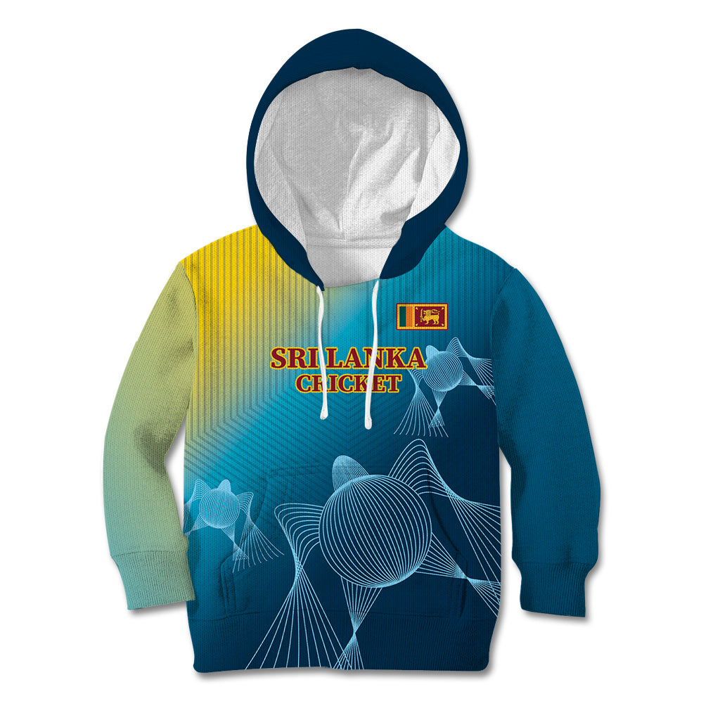 Custom Sri Lanka Cricket Kid Hoodie 2024 World Cup Go The Lions