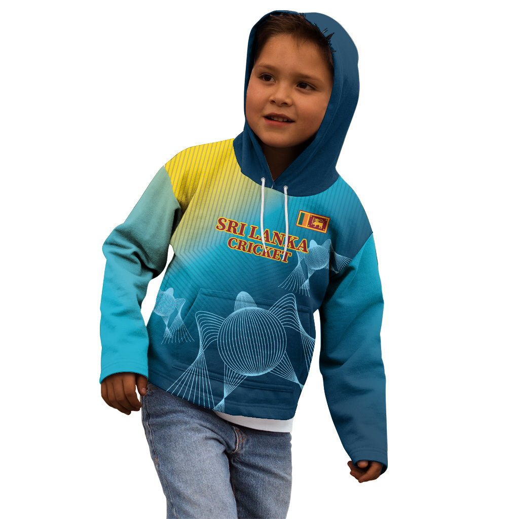 Custom Sri Lanka Cricket Kid Hoodie 2024 World Cup Go The Lions