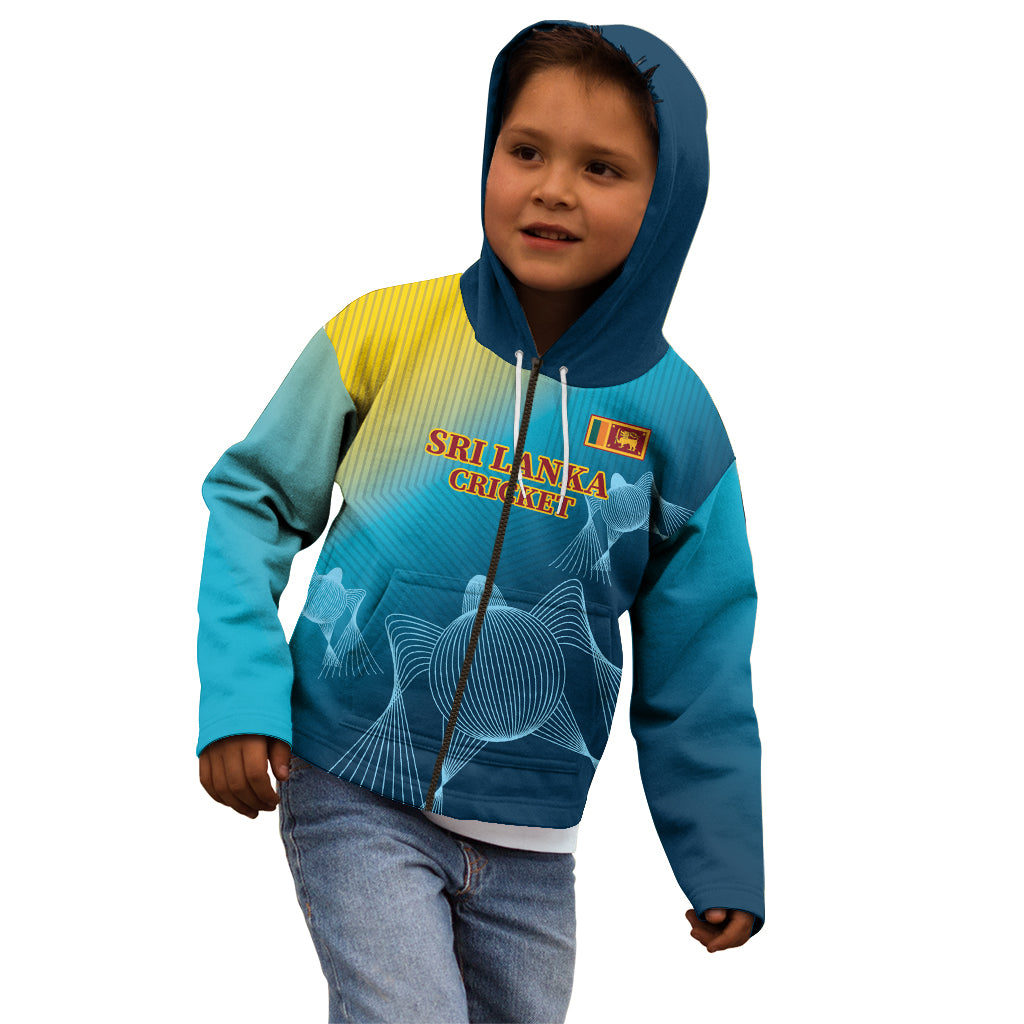 Custom Sri Lanka Cricket Kid Hoodie 2024 World Cup Go The Lions