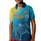 Custom Sri Lanka Cricket Kid Polo Shirt 2024 World Cup Go The Lions