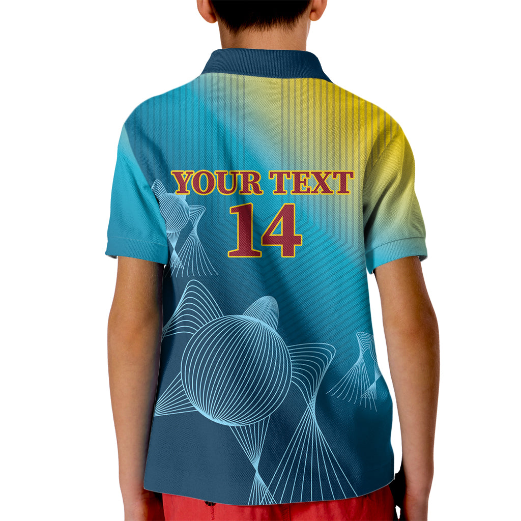 Custom Sri Lanka Cricket Kid Polo Shirt 2024 World Cup Go The Lions