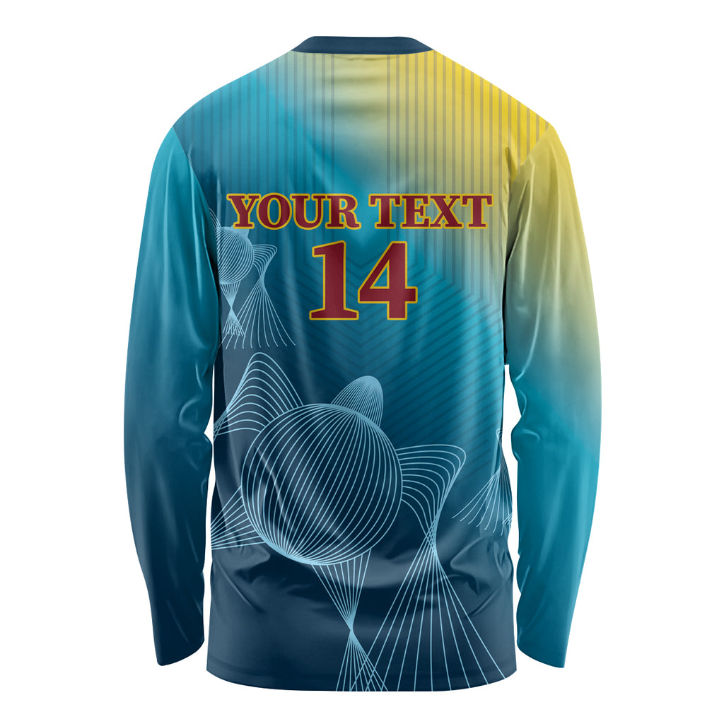 Custom Sri Lanka Cricket Long Sleeve Shirt 2024 World Cup Go The Lions