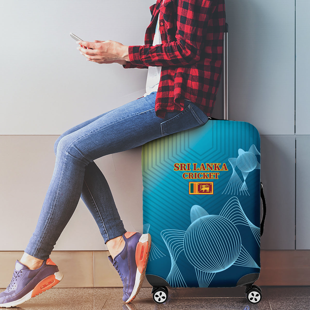 Sri Lanka Cricket Luggage Cover 2024 World Cup Go The Lions