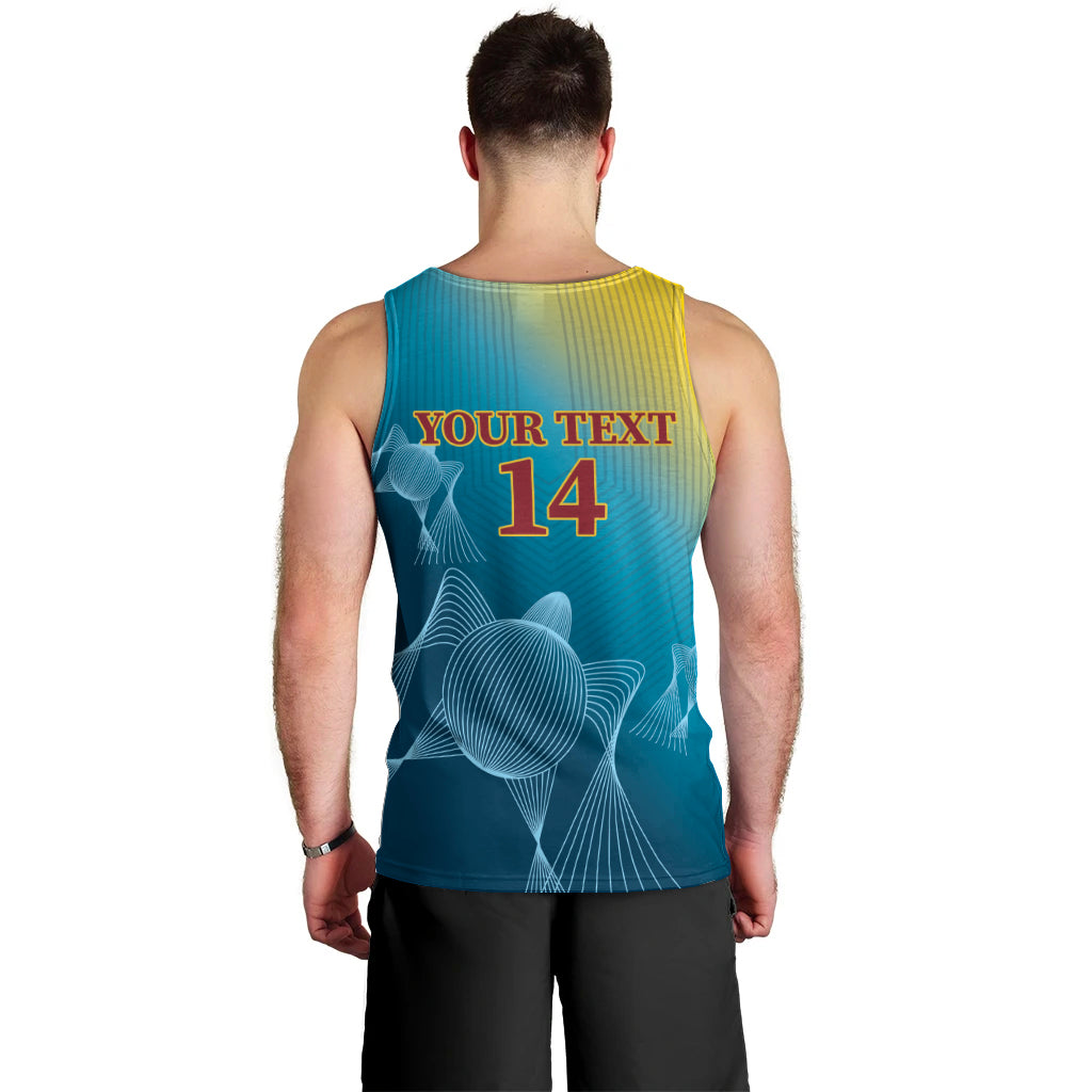 Custom Sri Lanka Cricket Men Tank Top 2024 World Cup Go The Lions