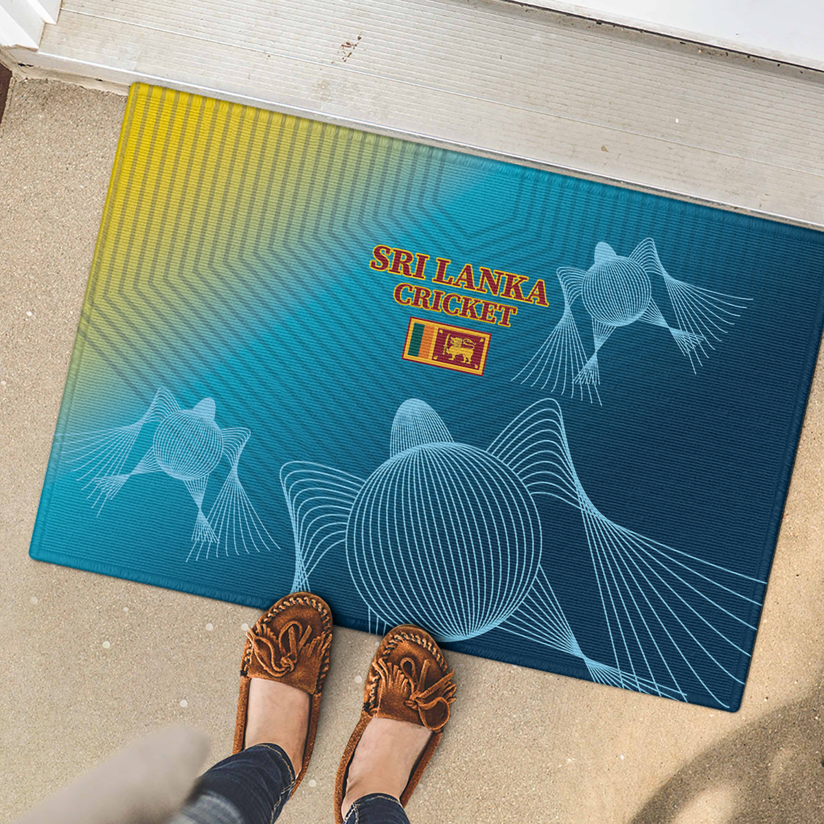 Sri Lanka Cricket Rubber Doormat 2024 World Cup Go The Lions