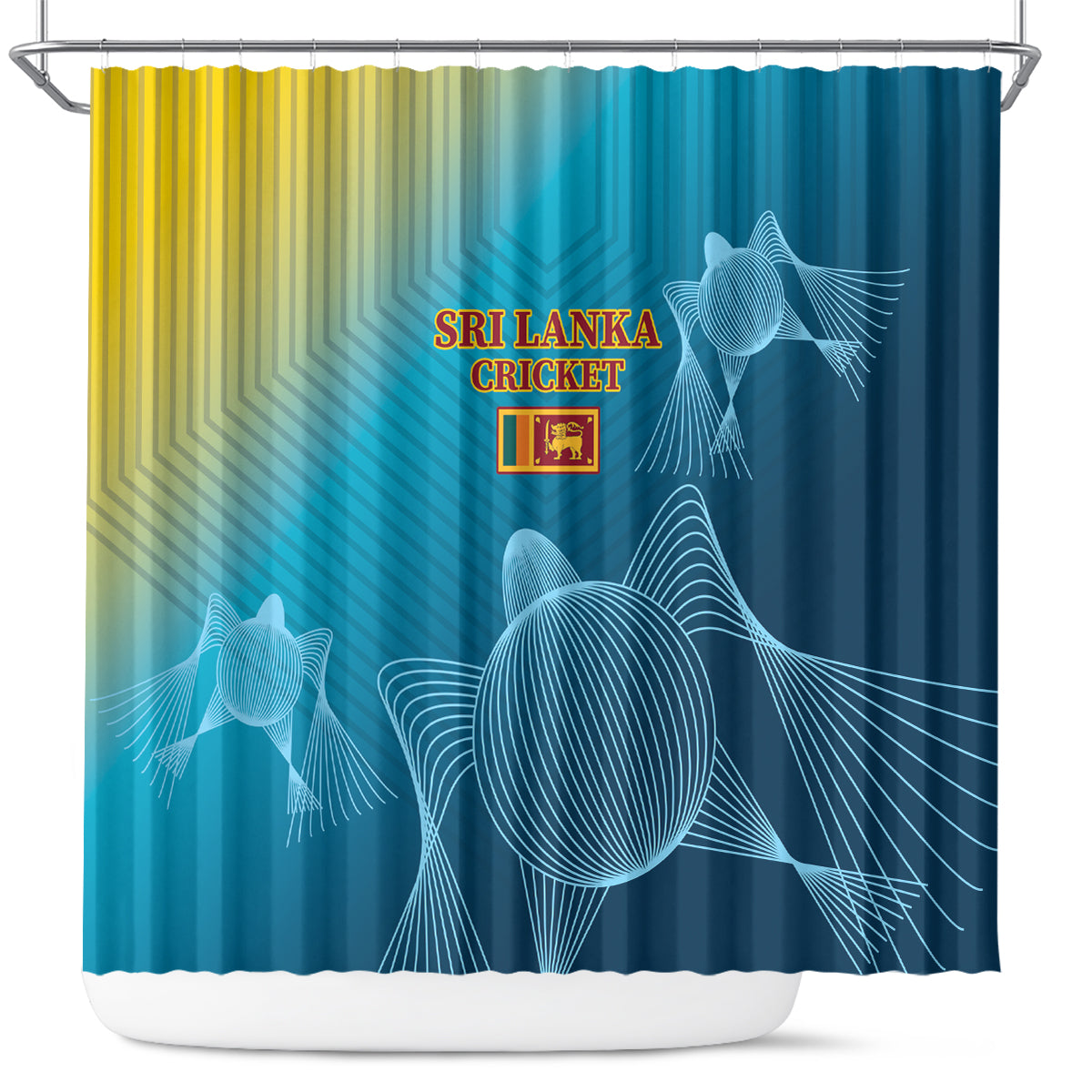 Sri Lanka Cricket Shower Curtain 2024 World Cup Go The Lions