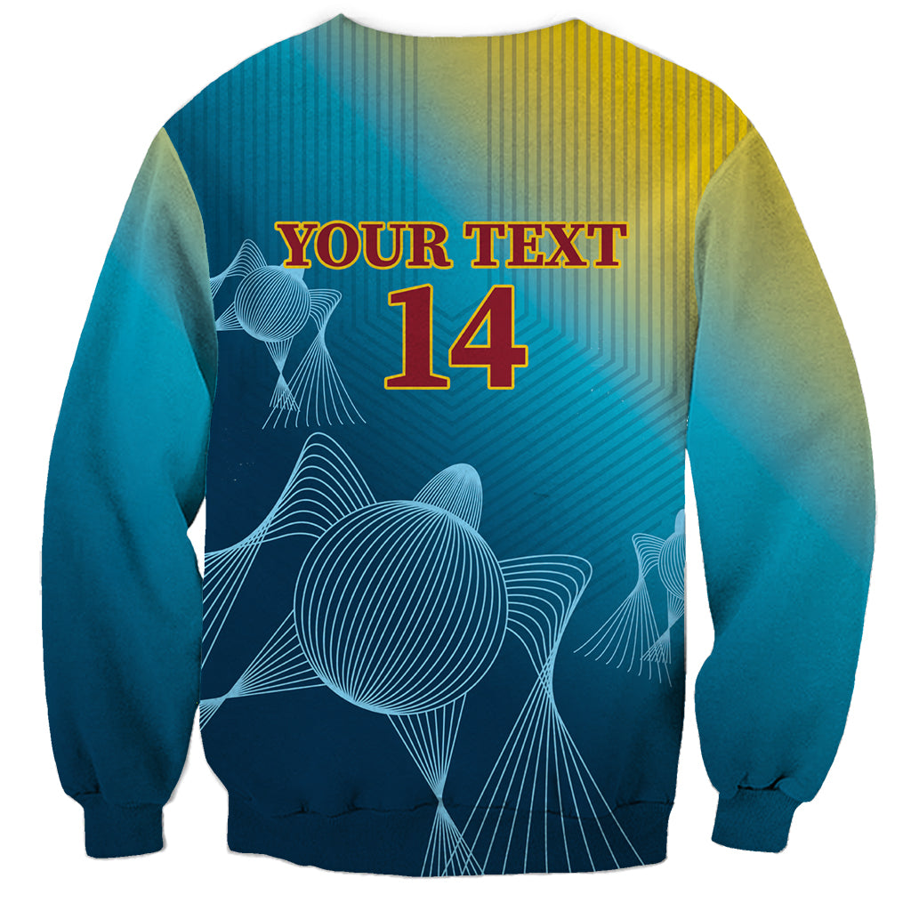 Custom Sri Lanka Cricket Sweatshirt 2024 World Cup Go The Lions