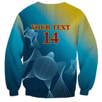 Custom Sri Lanka Cricket Sweatshirt 2024 World Cup Go The Lions