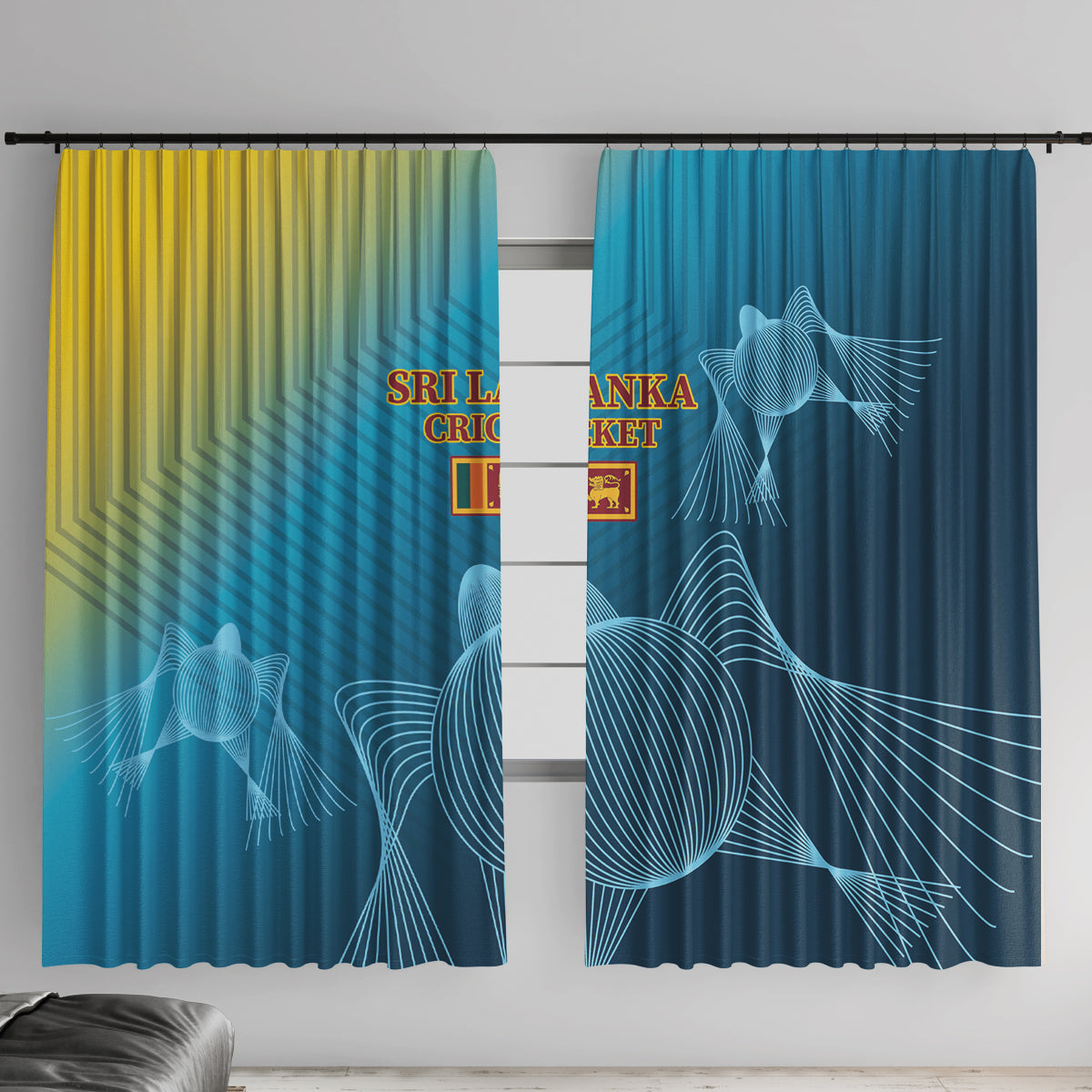 Sri Lanka Cricket Window Curtain 2024 World Cup Go The Lions
