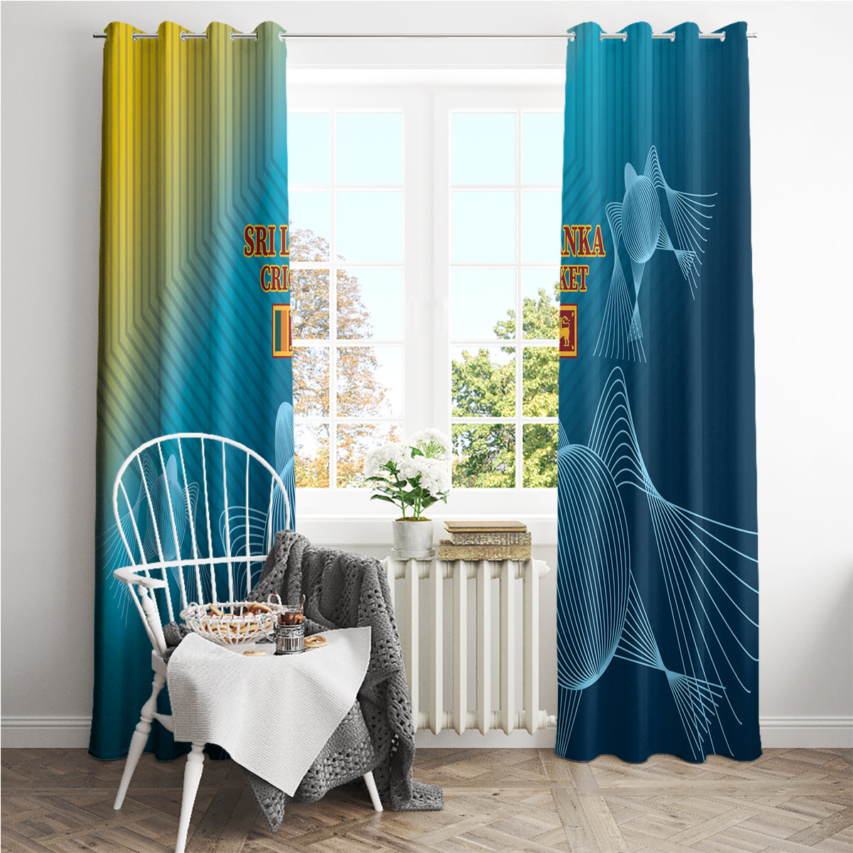 Sri Lanka Cricket Window Curtain 2024 World Cup Go The Lions