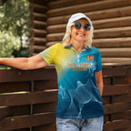 Custom Sri Lanka Cricket Women Polo Shirt 2024 World Cup Go The Lions
