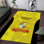 Australia Cricket Area Rug 2024 World Cup Go Aussie - Gold Version