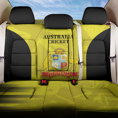 Australia Cricket Back Car Seat Cover 2024 World Cup Go Aussie - Gold Version