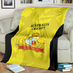 Australia Cricket Blanket 2024 World Cup Go Aussie - Gold Version