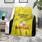 Australia Cricket Blanket 2024 World Cup Go Aussie - Gold Version
