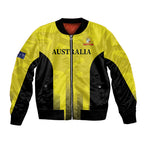 Custom Australia Cricket Bomber Jacket 2024 World Cup Go Aussie - Gold Version
