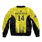 Custom Australia Cricket Bomber Jacket 2024 World Cup Go Aussie - Gold Version