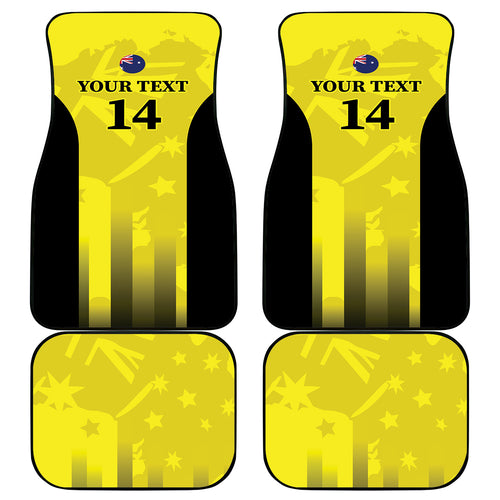 Australia Cricket Car Mats 2024 World Cup Go Aussie - Gold Version