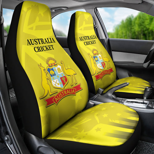 Australia Cricket Car Seat Cover 2024 World Cup Go Aussie - Gold Version