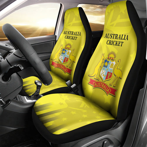 Australia Cricket Car Seat Cover 2024 World Cup Go Aussie - Gold Version
