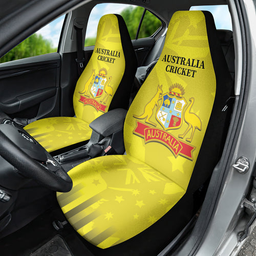Australia Cricket Car Seat Cover 2024 World Cup Go Aussie - Gold Version